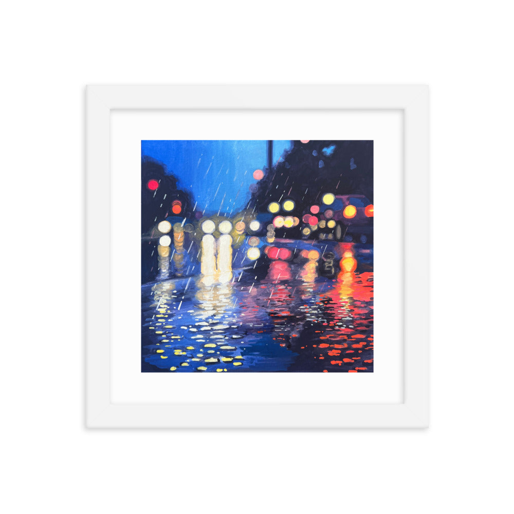 Twilight Rain Framed Print