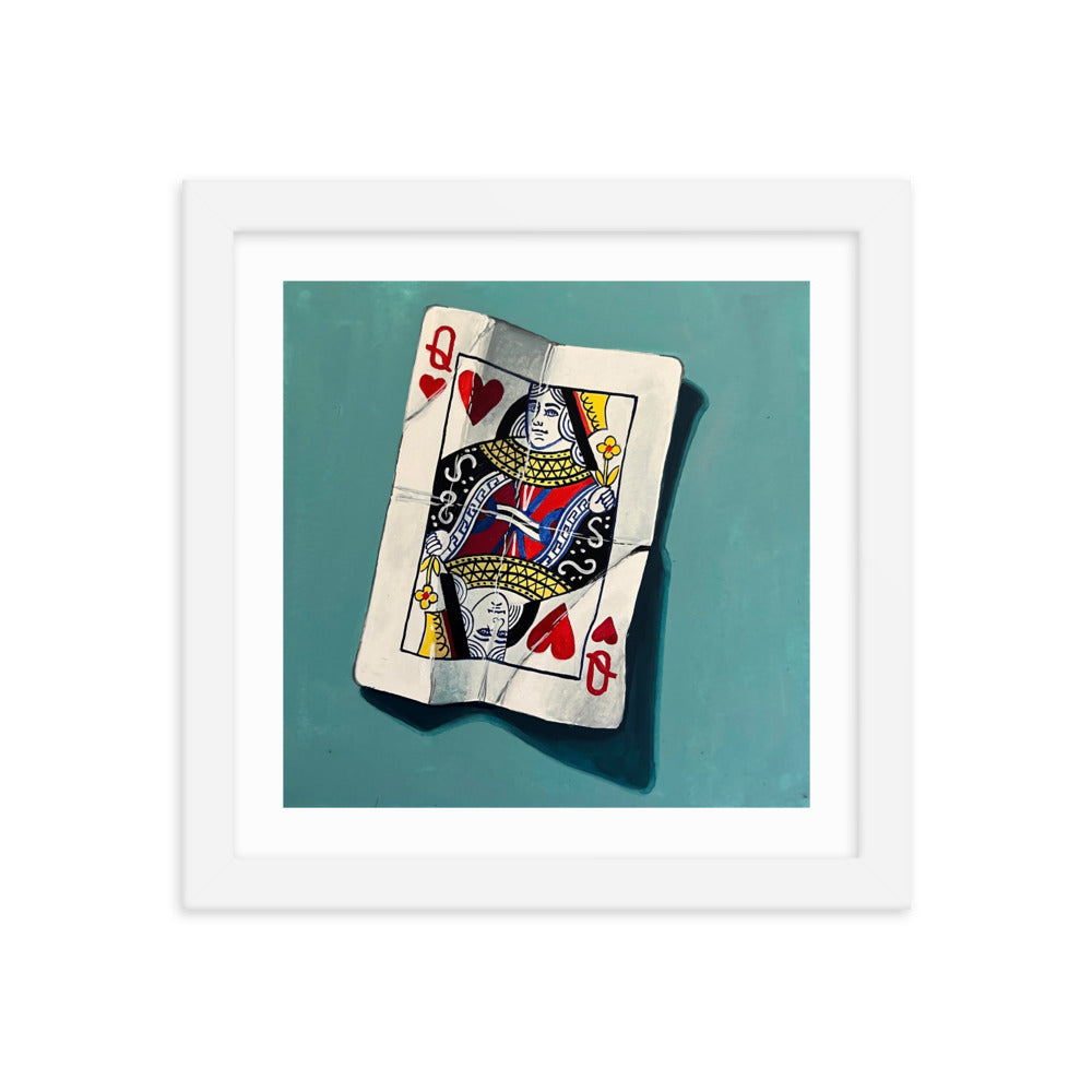 Queen of Hearts Framed Print