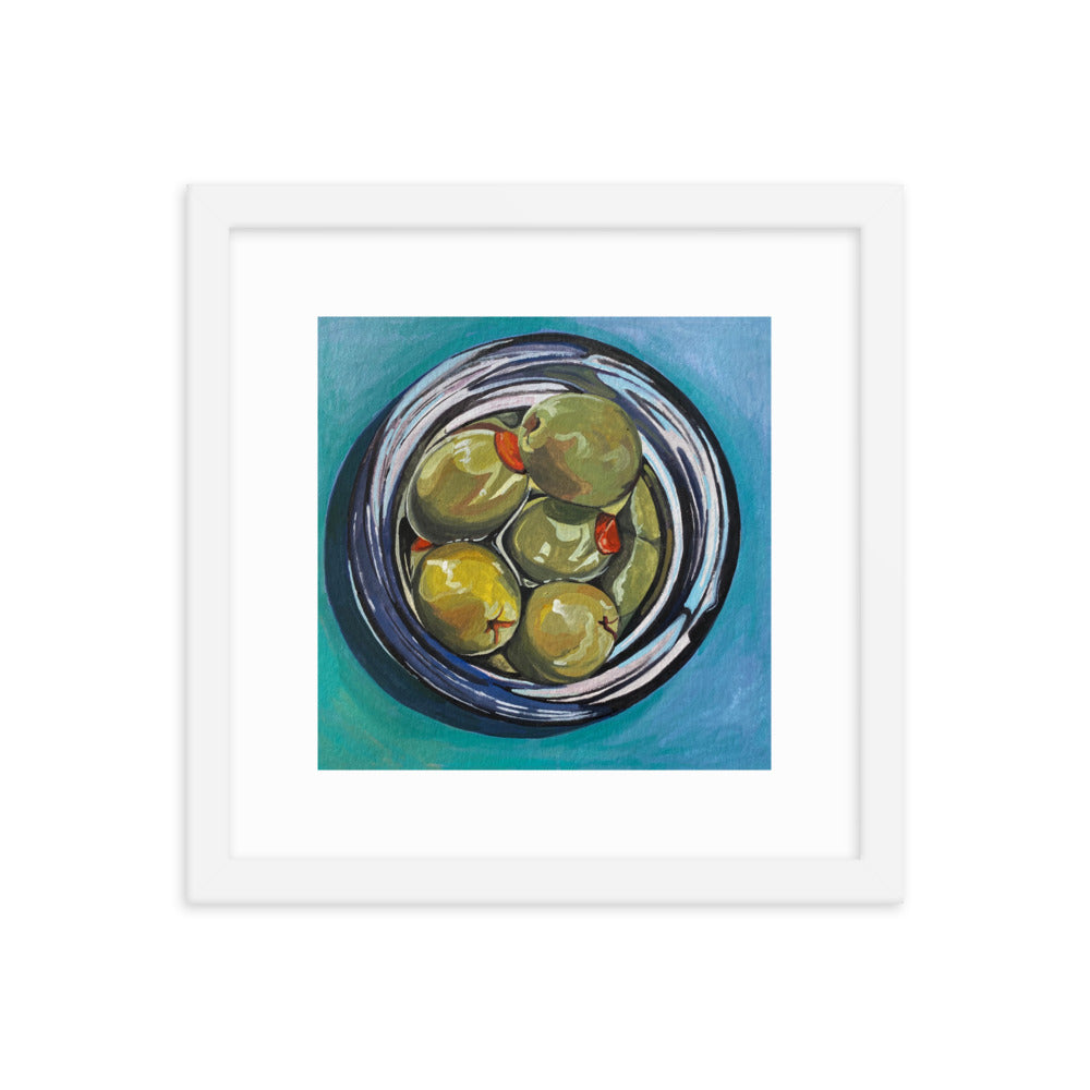Jar of Olives Framed Print