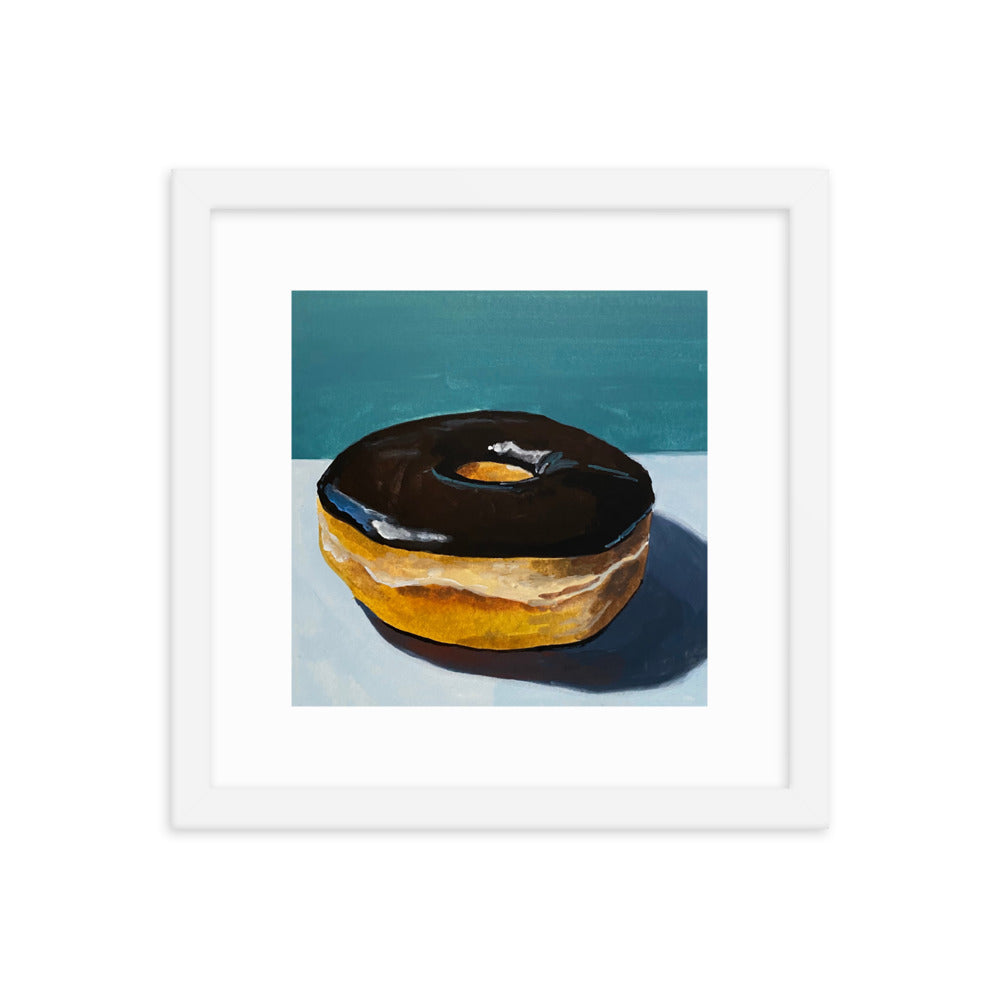 Chocolate Donut Framed Print