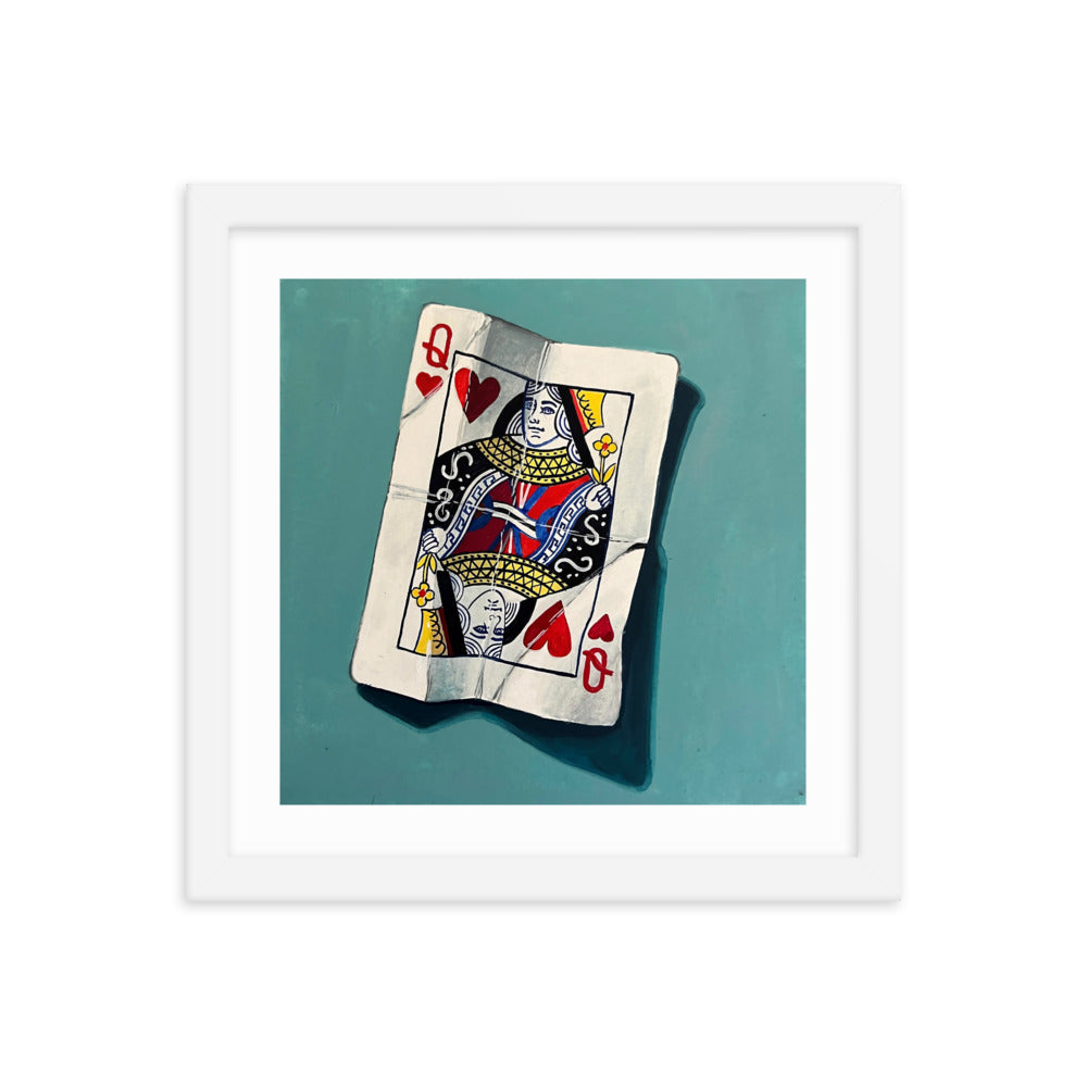 Queen of Hearts Framed Print