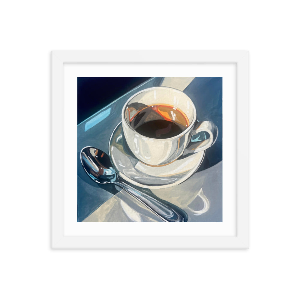 Saturday Coffee Framed Print