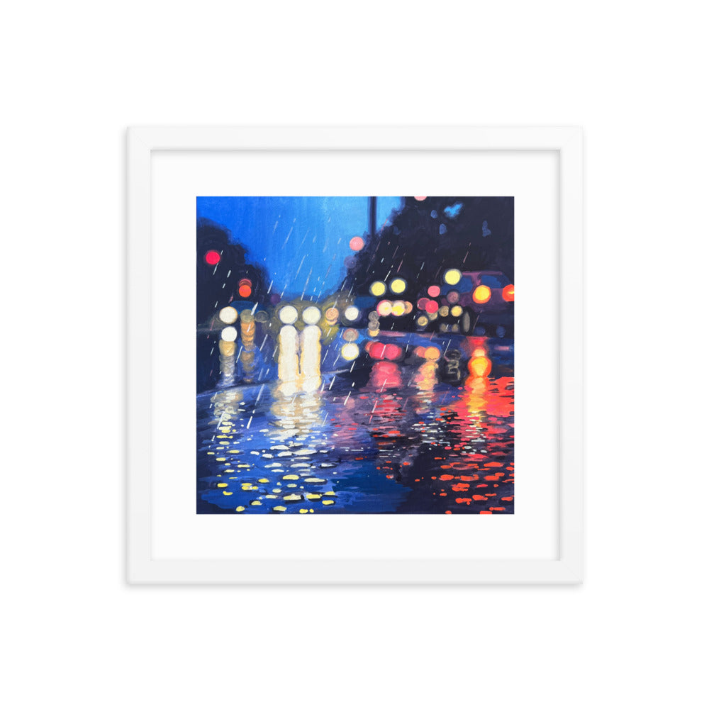 Twilight Rain Framed Print