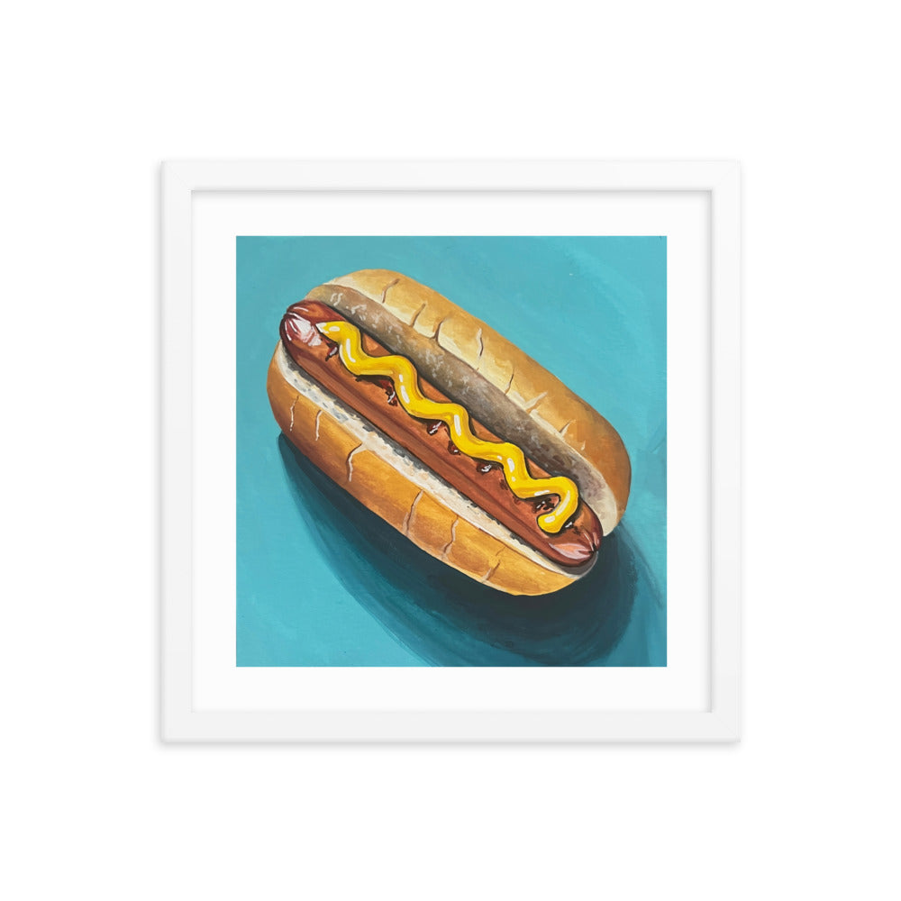 Hot Dog Framed Print