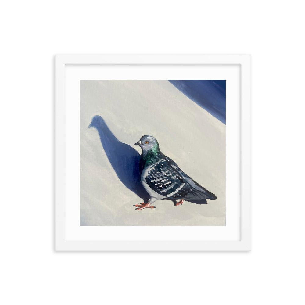 Pigeon Promenade Framed Print