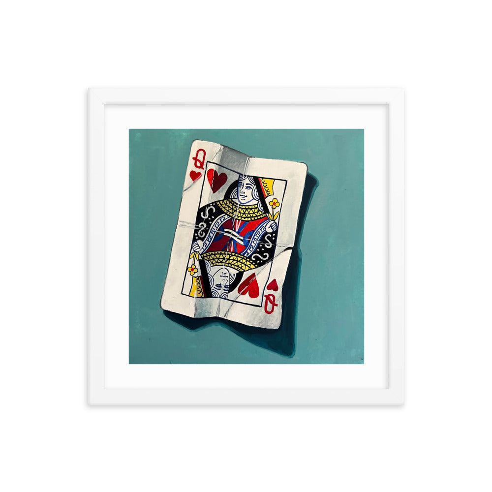 Queen of Hearts Framed Print