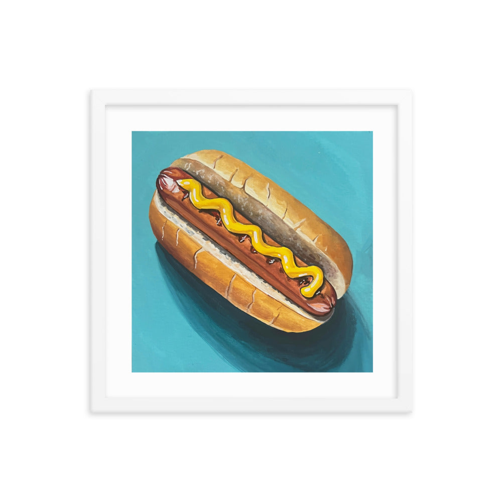 Hot Dog Framed Print