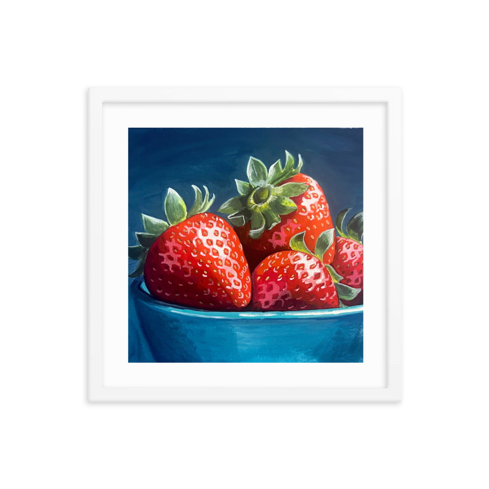 Strawberries Framed Print