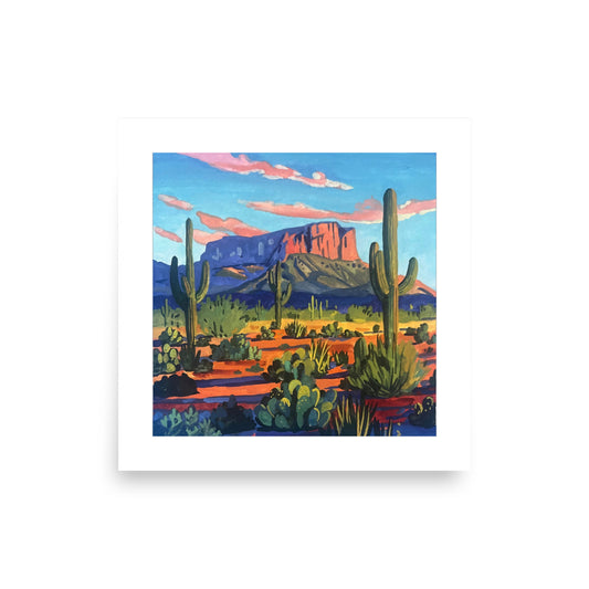 Cactus Landscape Print