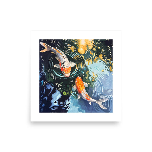 Dancing Koi Print