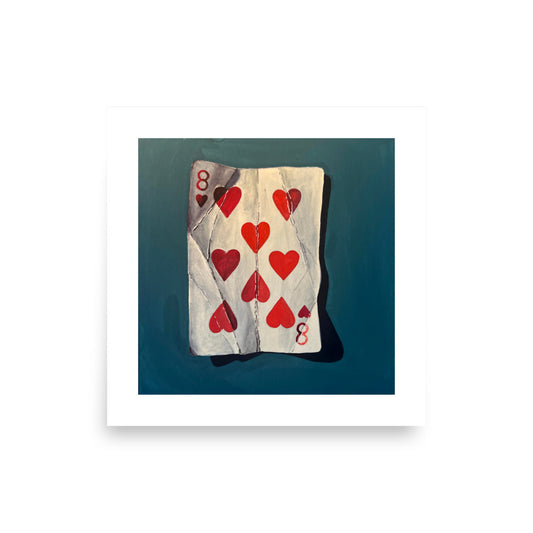 Eight of Hearts Print