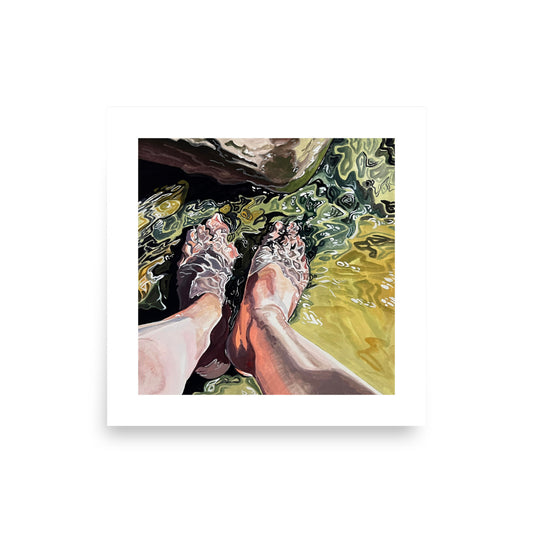 Feet Underwater Print