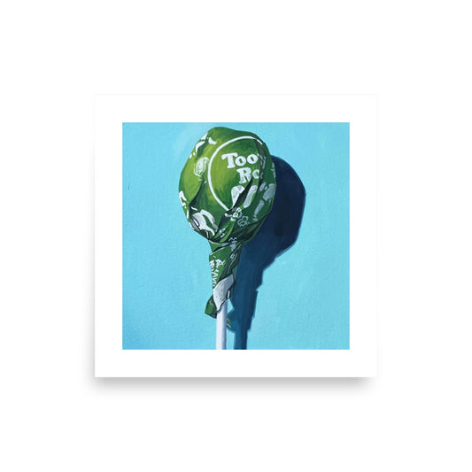 Green Tootsie Pop Print