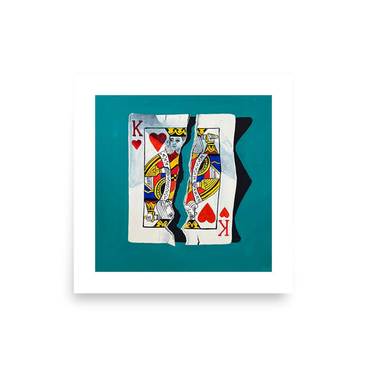 King of Hearts Print