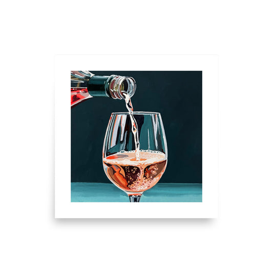 Pouring Rose Print