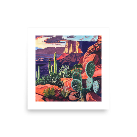 Red Rock Landscape Print