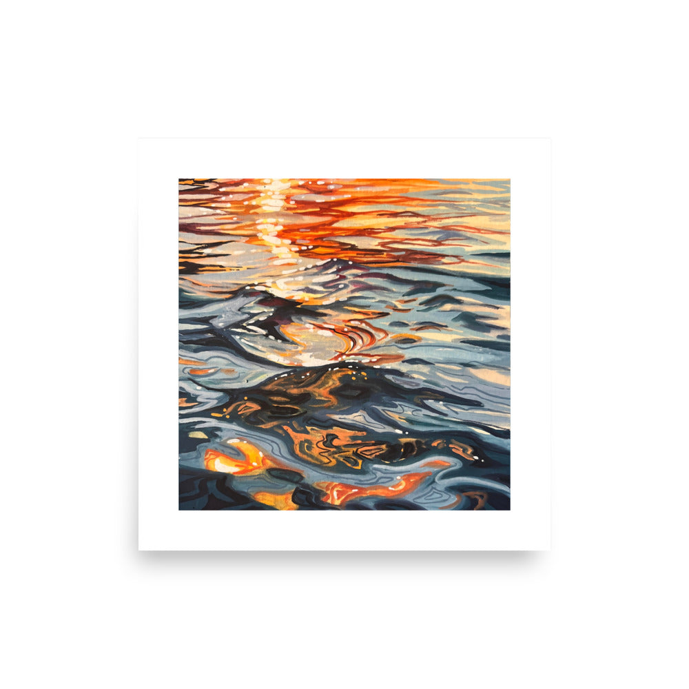 Sunset on the Water Print