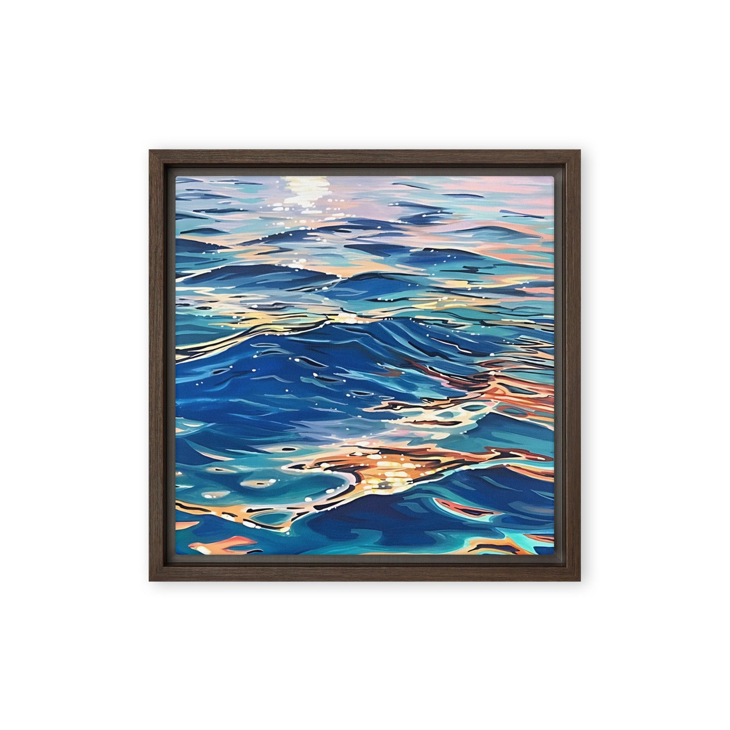 Sparkling Water Limited Edition Framed canvas print