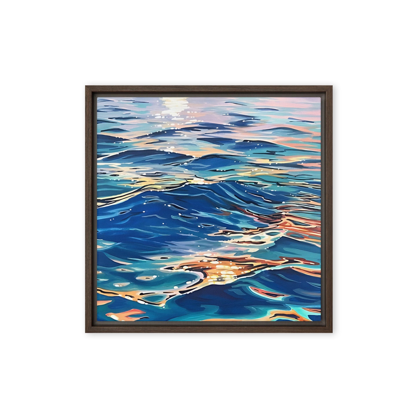 Sparkling Water Limited Edition Framed canvas print