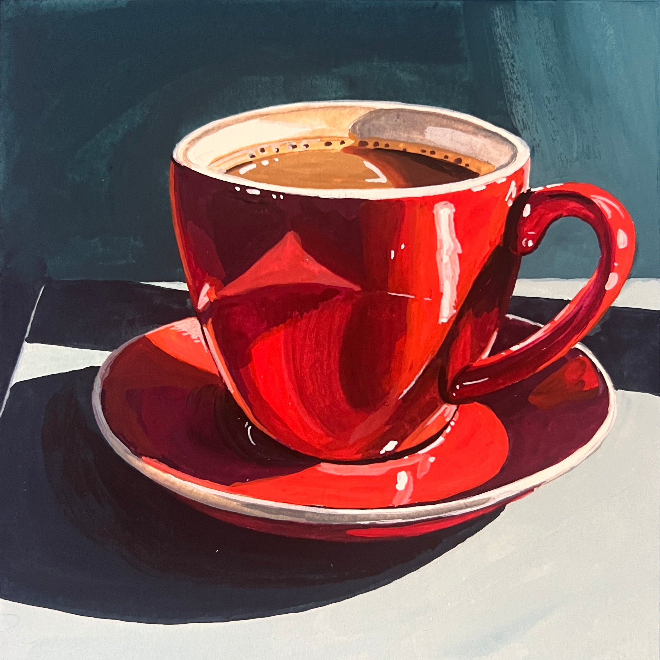 Red Mug of Coffee – KATE JARVIK BIRCH