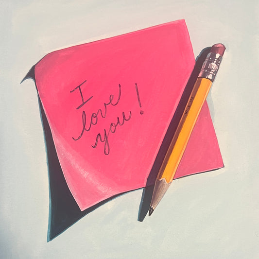 I Love You Post It 8x8