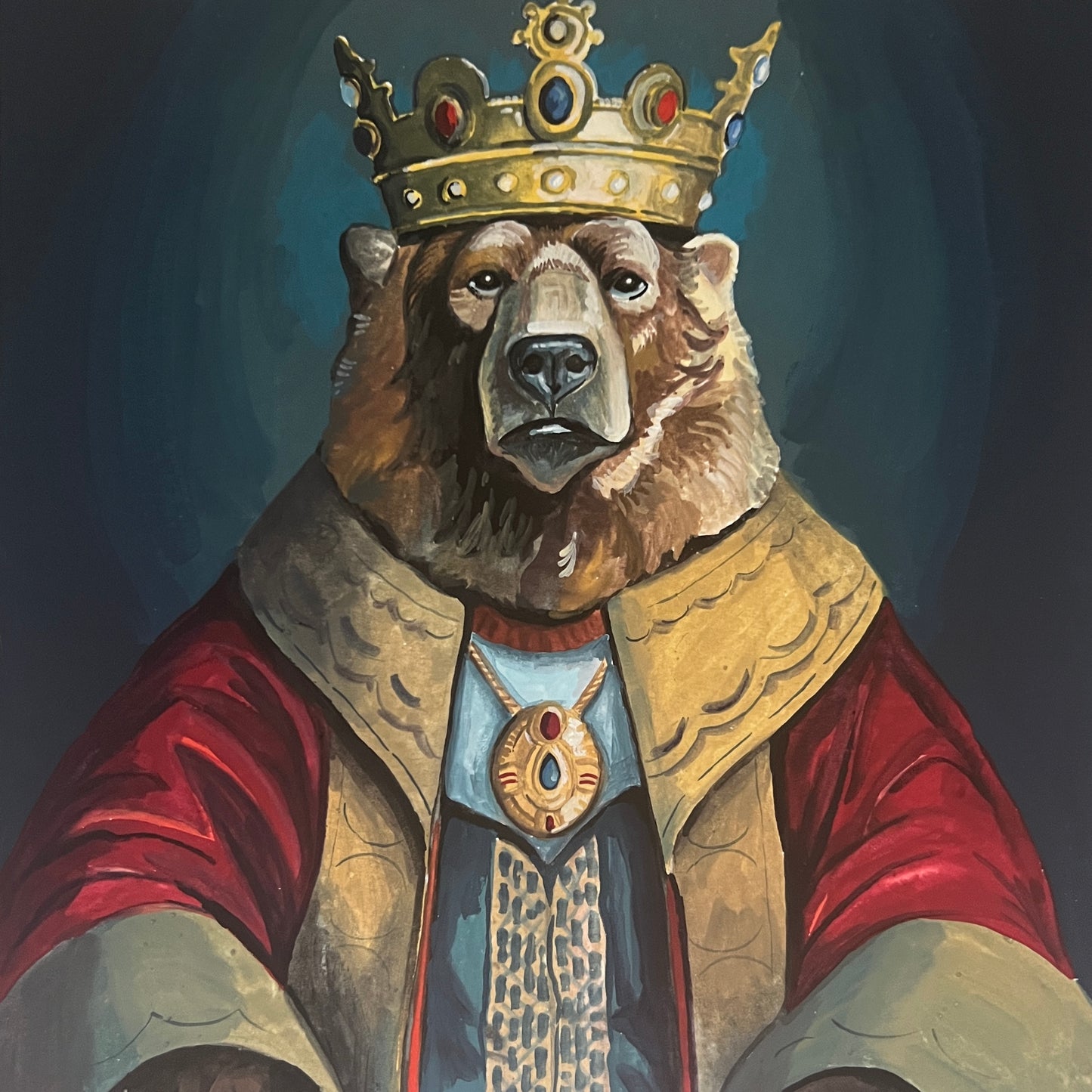 King Bear Original Illustration