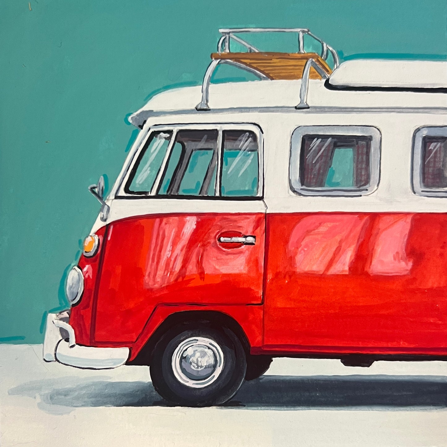 Red VW Bus