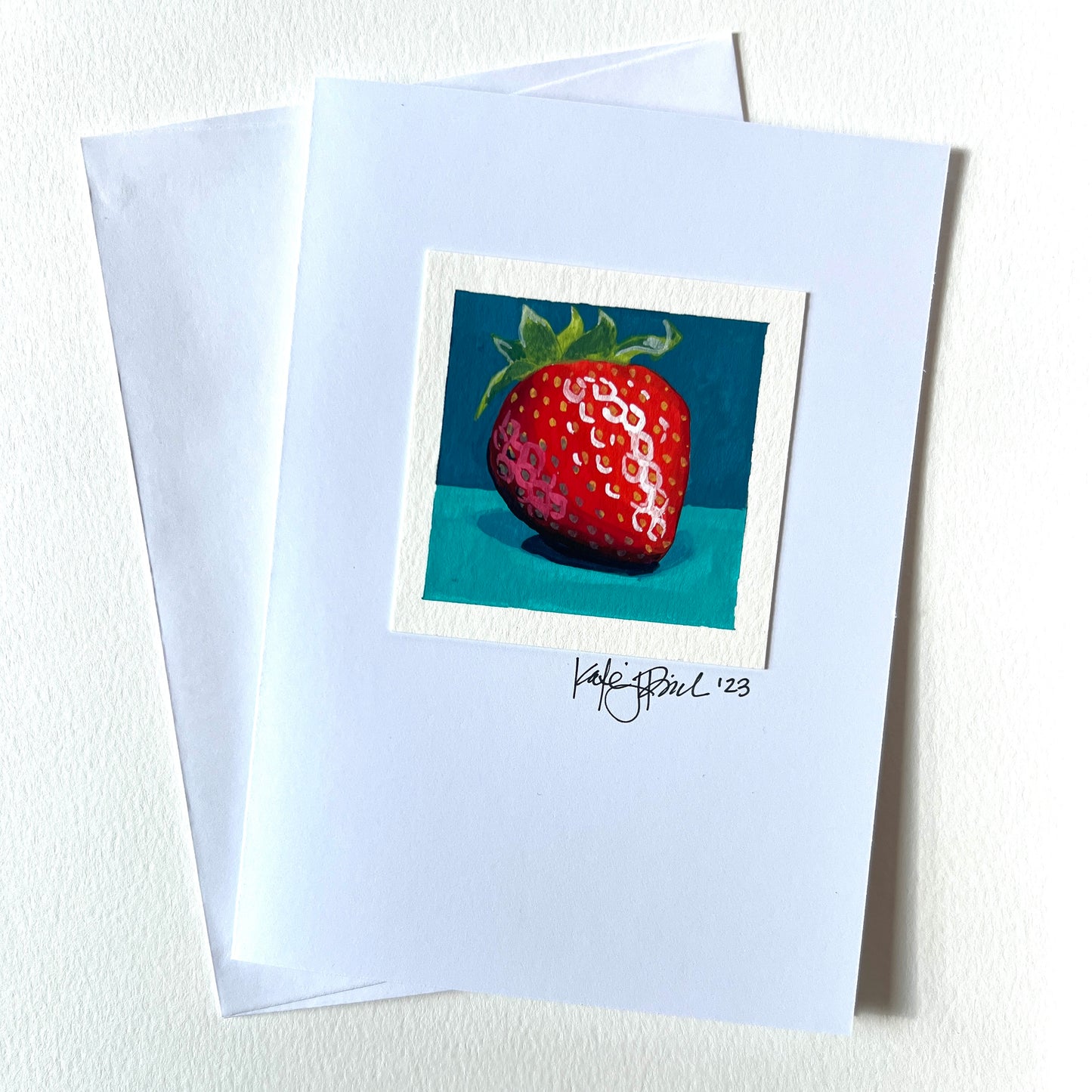 Original strawberry card