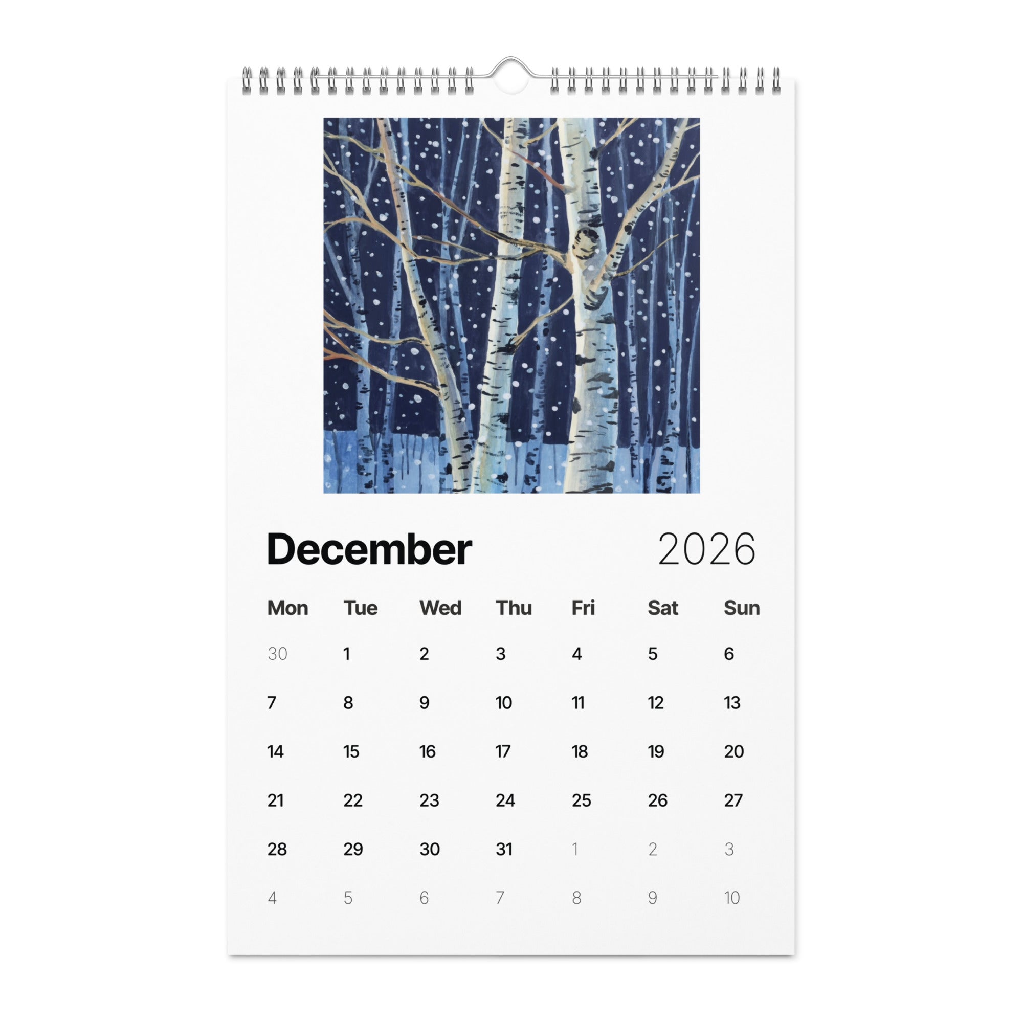 Kate Jarvik Birch Art Wall calendar (2026) – KATE JARVIK BIRCH