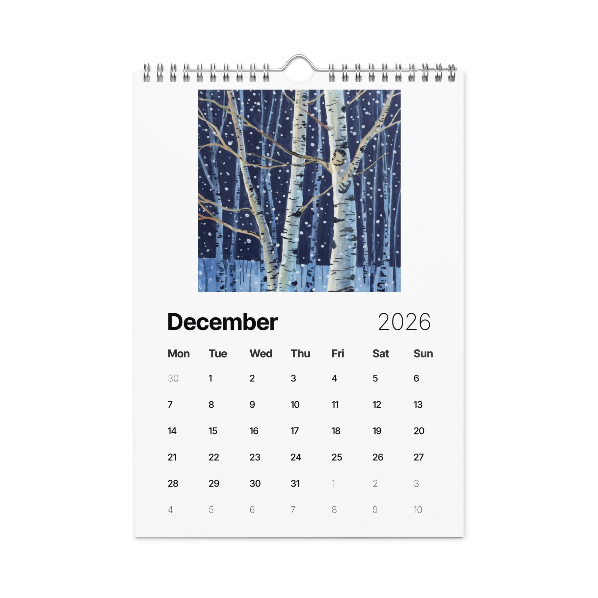 Kate Jarvik Birch Art Wall calendar (2026) – KATE JARVIK BIRCH