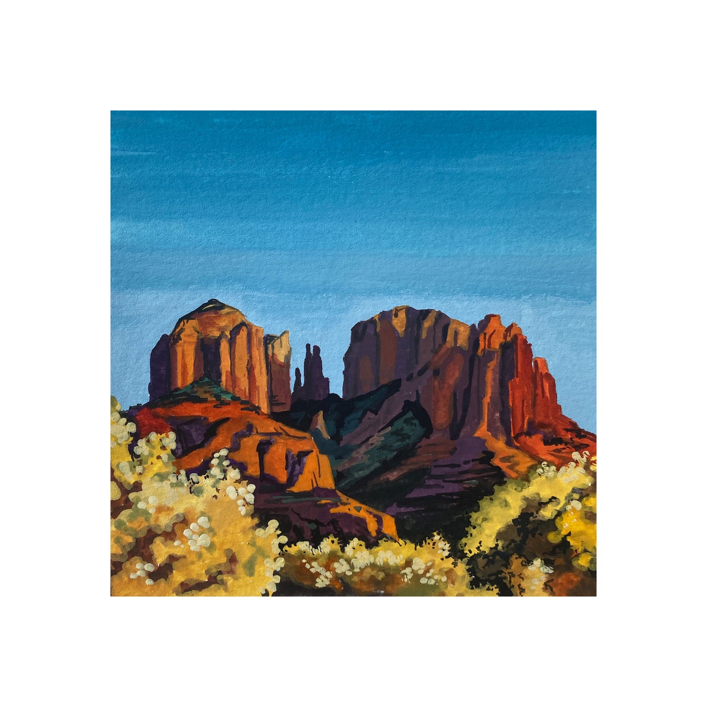Red Rock Landscape Print